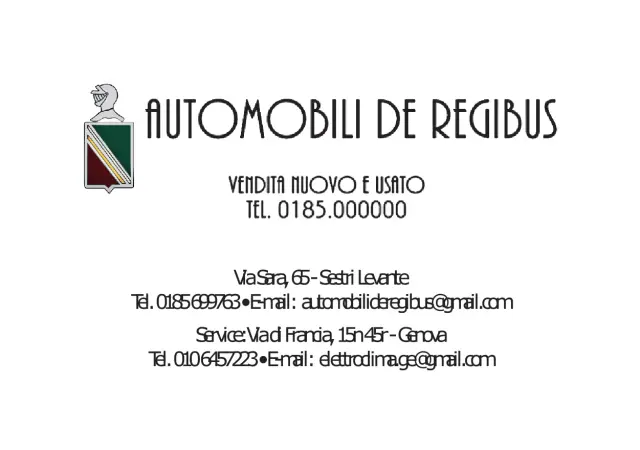 Automobili De Regibus - Concessionarie e saloni a Sestri Levante